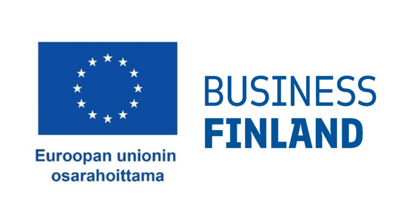 HealthHub Finlandin rahoittajien logot Euroopan unionin osarahoittama -logo sekä Business Finlandin logo.